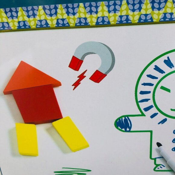 New Sealed Djeco Wooden Magnetic White Board For Age 3+ - Picture 3 of 12